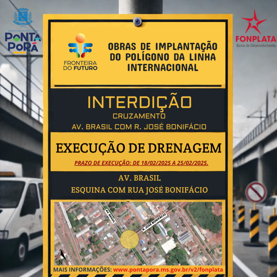 Drenagem esquina da Av. Brasil com a José Bonifacil