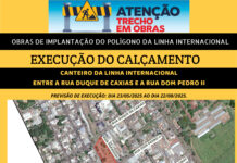 Calçamento da Linha Internacional