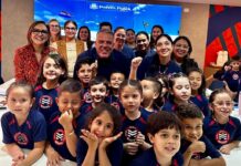 Alunos da Educação Infantil da Escola Mappe visitam a Prefeitura de Ponta Porã