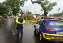 Equipes da Prefeitura socorrem moradores após temporal em Ponta Porã