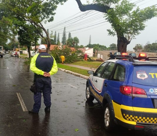 Equipes da Prefeitura socorrem moradores após temporal em Ponta Porã